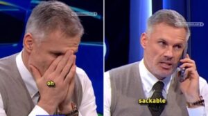 ซีบีเอสเผยภาพหลุด คาร์ราเกอร์เดือดใส่โกนาเต้หลังทำพลาดในเกมพ่ายพีเอสวี